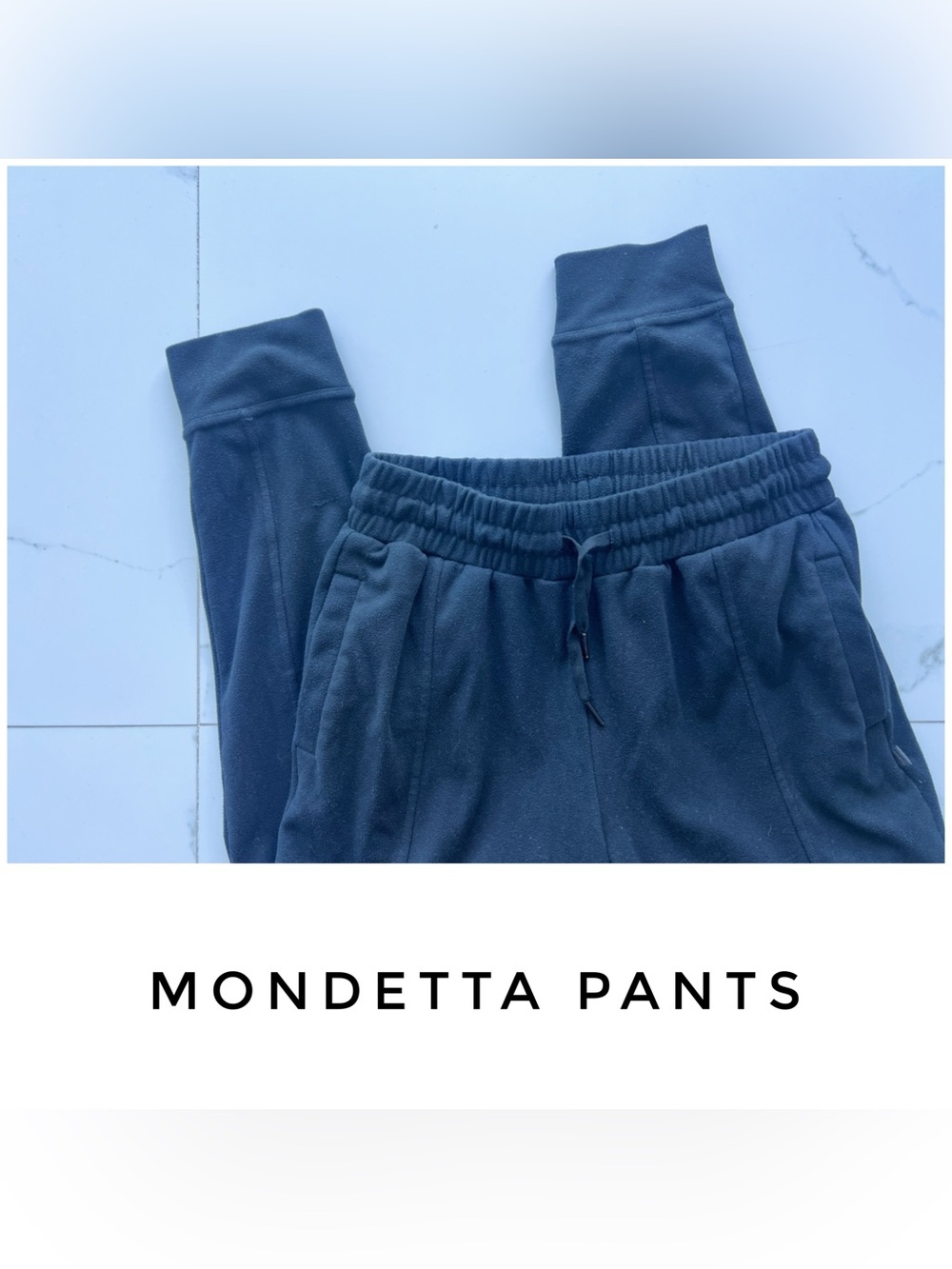 Mondetta pants size Small black fleece joggers